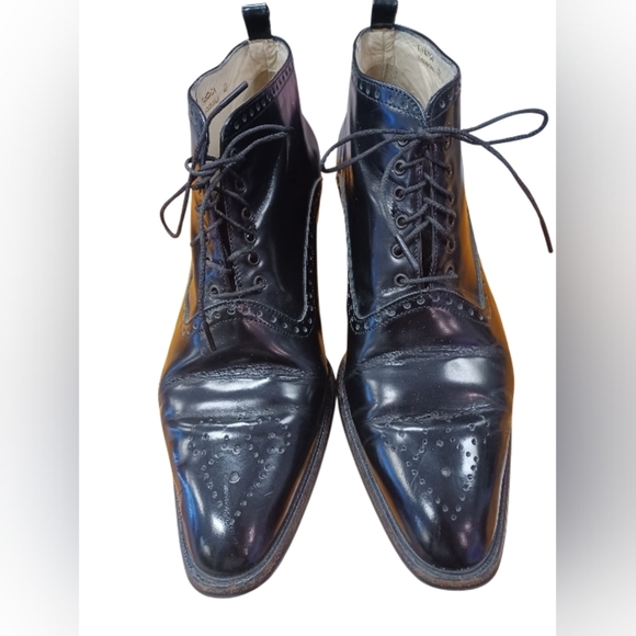 Bally Leather Dress Shoes Loafer Black Size 40 (9) EUC - Picture 3 of 8